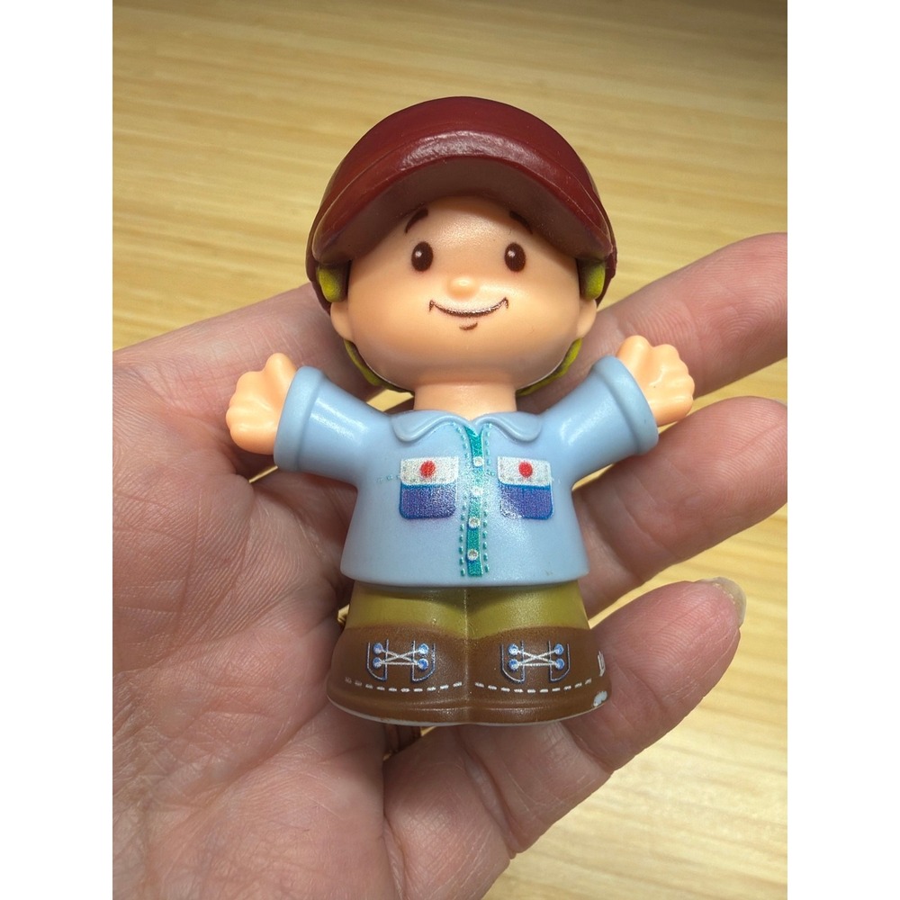 Fisher Price Little People Farmer Tractor Driver Figure‎ 2019 Brown Hat